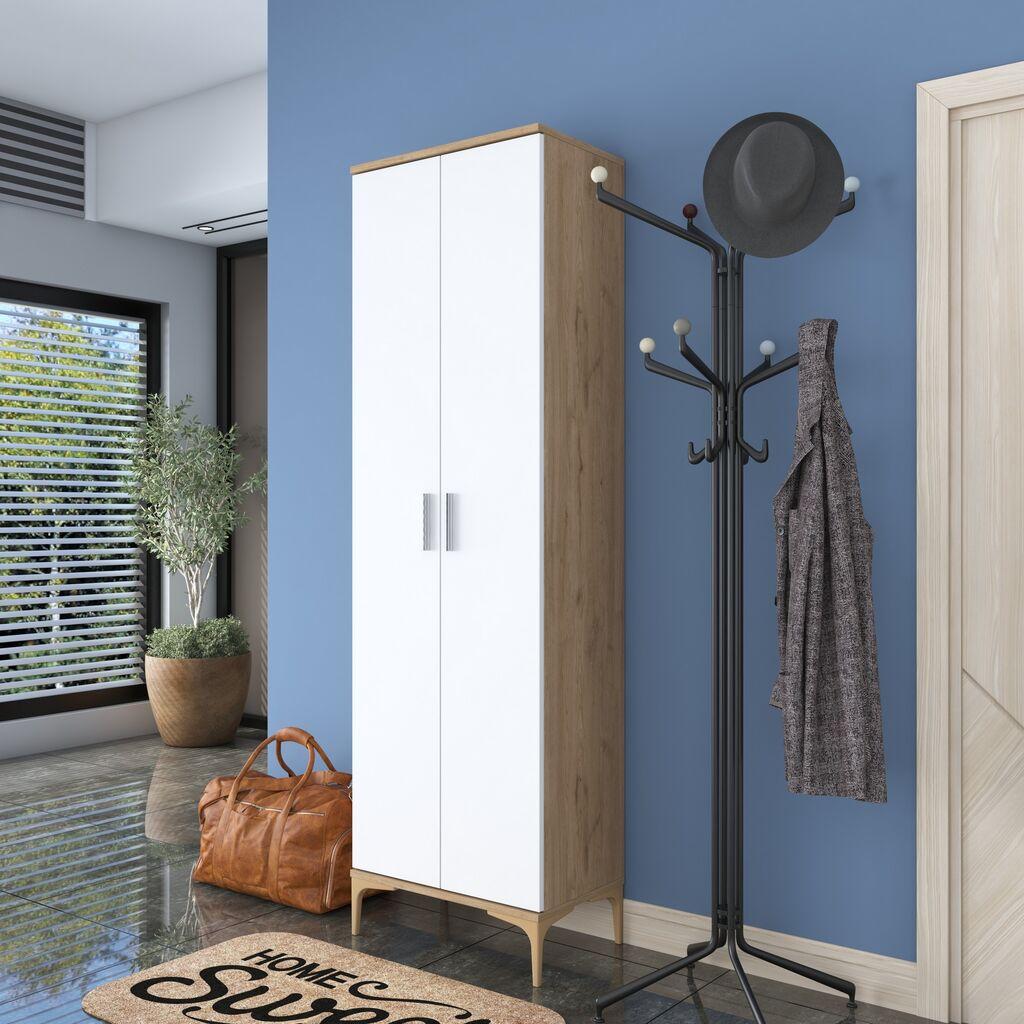 Hanah Home Ormar EA111-2703, 60x198,6x37,5 cm, Bijeli