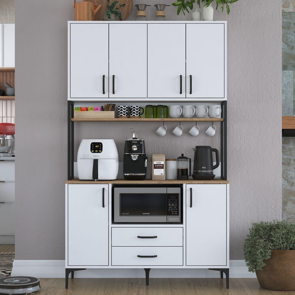 Hanah Home Komoda s ladicama JE169 3400, 120x198,6x40 cm, Bijela