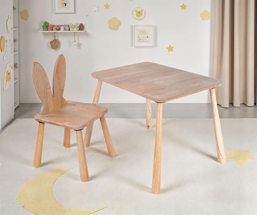 Hanah Home Dječiji sto i stolica BLTYZ-AKTV059, Boje hrasta