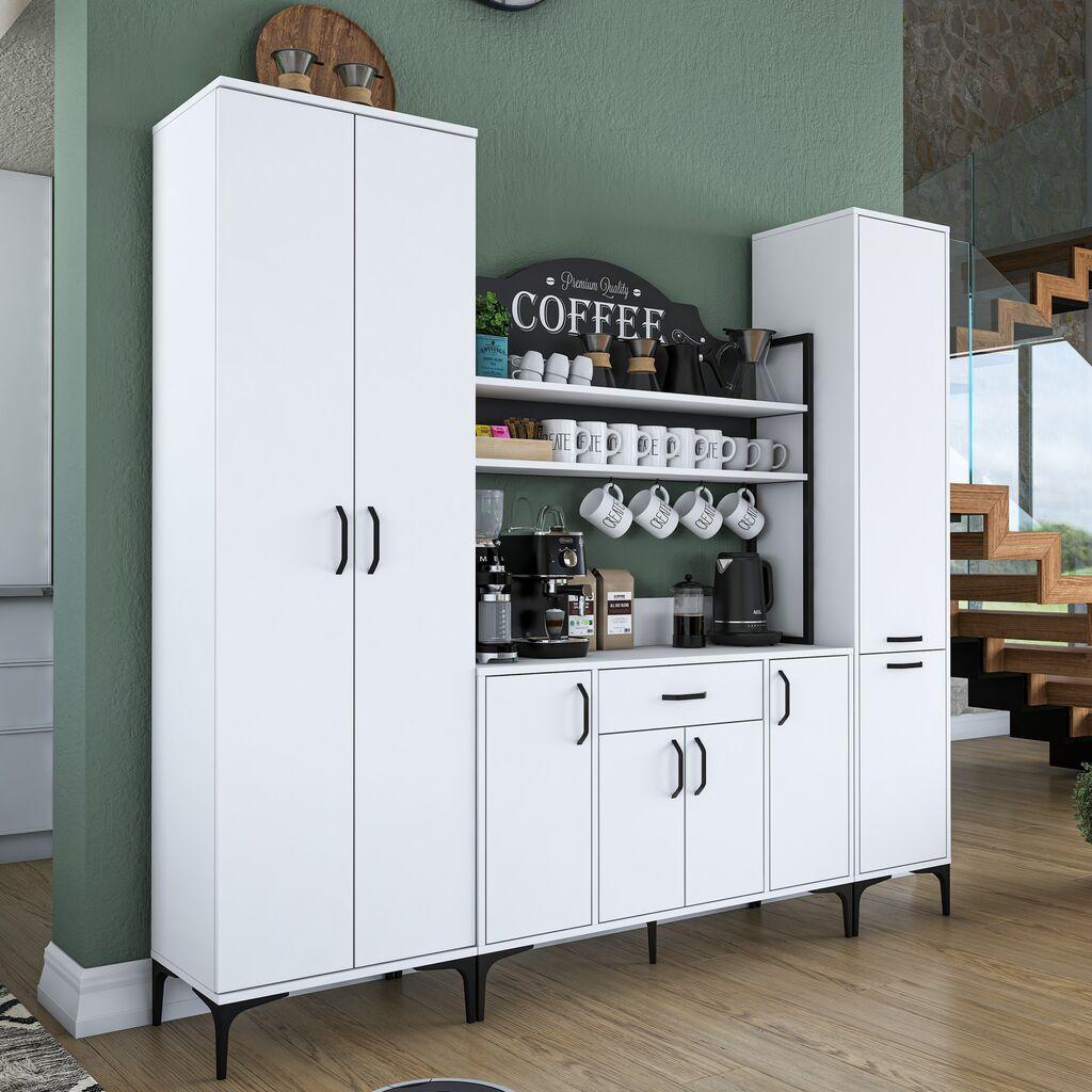 Hanah Home Komoda s ladicama JE150 3082, 220x198,6x40 cm, Bijela