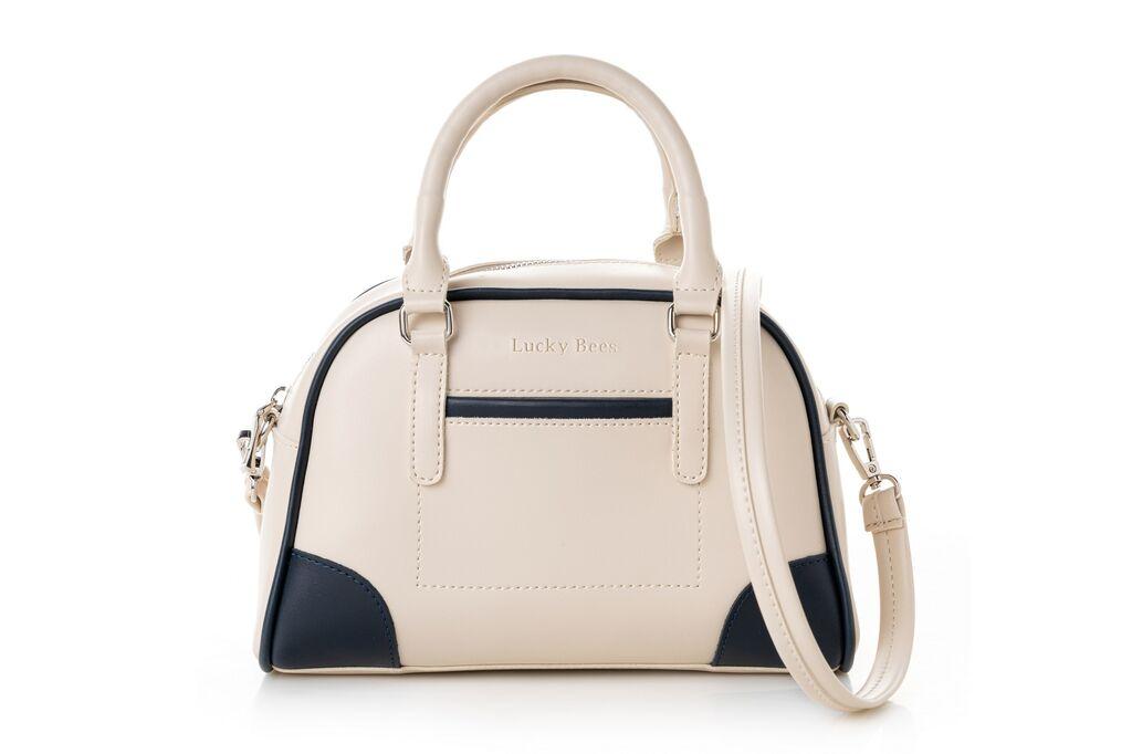Ženska torbica Lucky Bees 1282, krem-plava