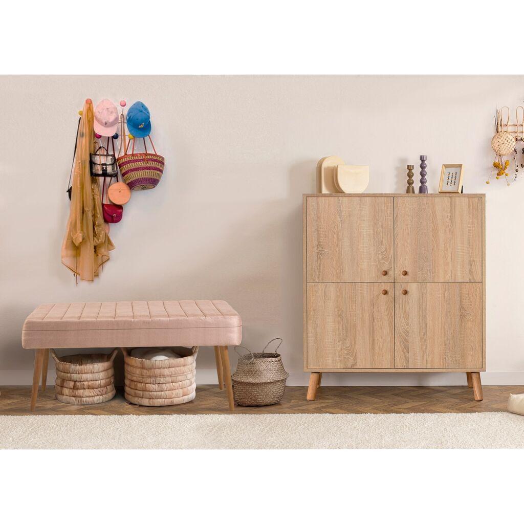 Hanah Home Set Namještaj za hodnik Multilux 200 0900, Prljavo roza