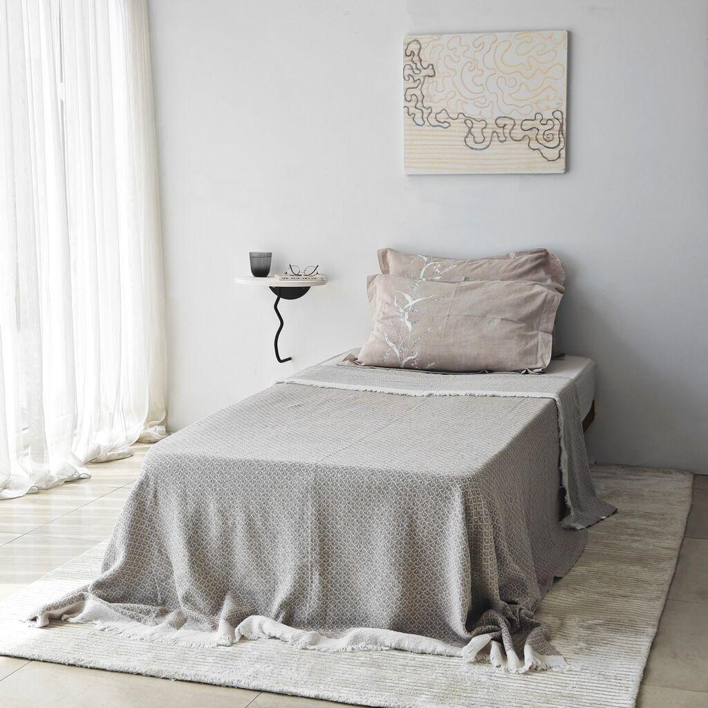 Hanah Home Zidna polica Leo, 35x35x cm, Bijela