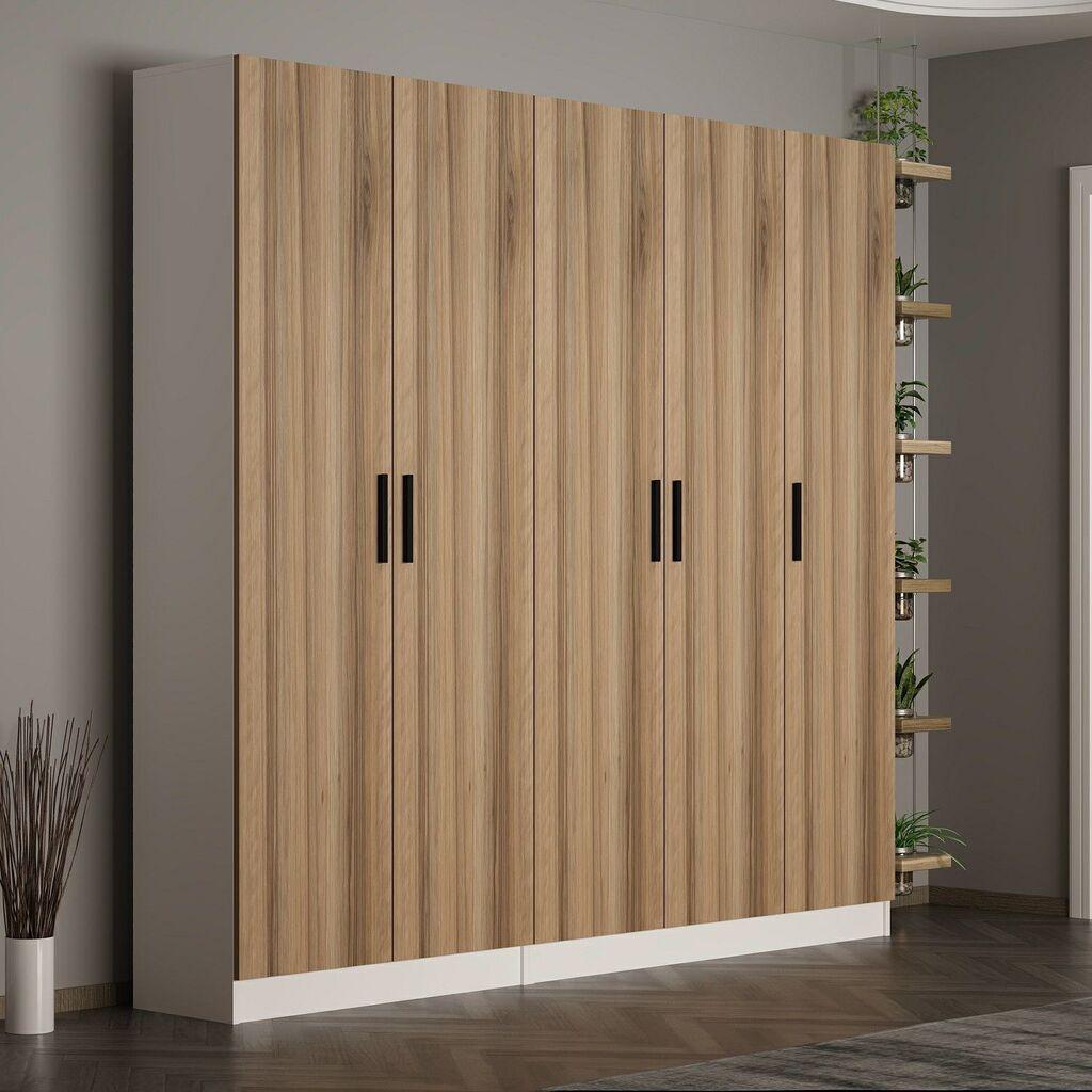 Hanah Home Ormar Noah-8223, 225x210x35 cm, Boje hrasta