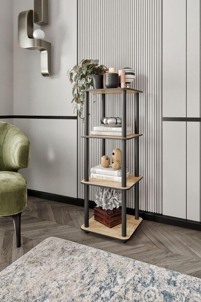 Hanah Home polica za knjige, 34x140x34 cm, boja oraha