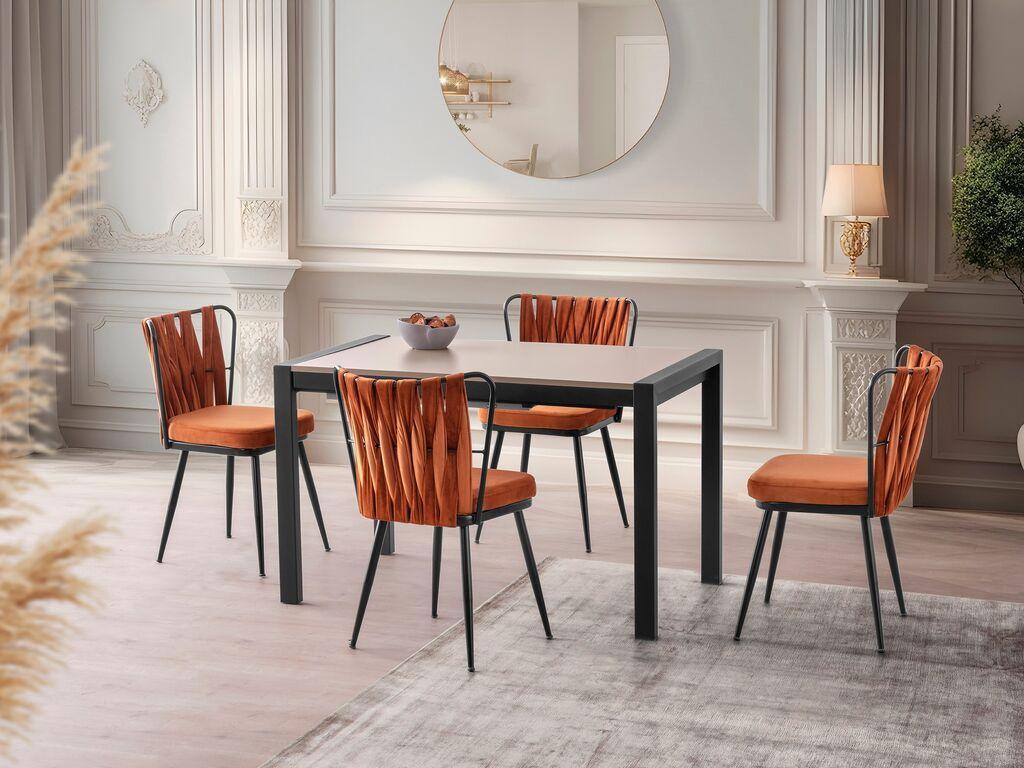 Hanah Home Razvlačivi trpezarijski sto Silva 1014, Krem