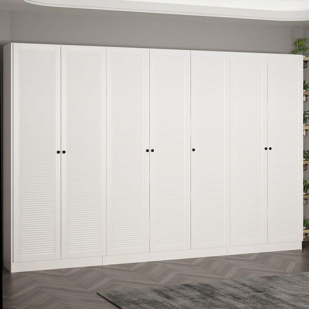 Hanah Home Ormar za hodnik Noah 8463, 315x210x35 cm, Bijela