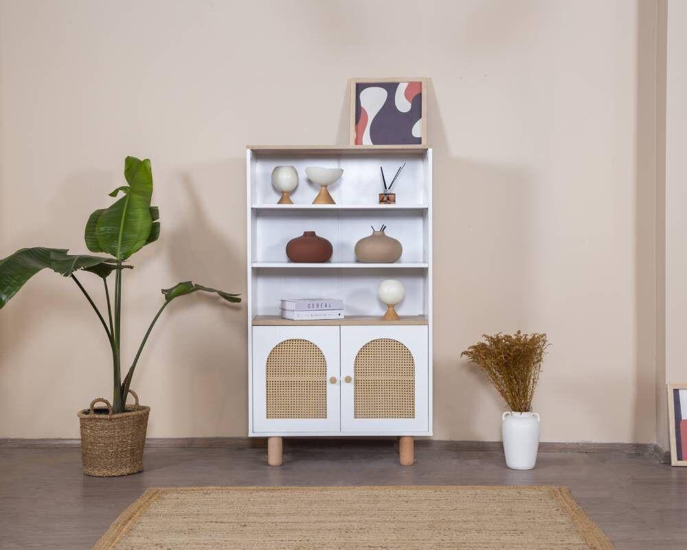 Hanah Home Polica za kuću Bohem, 90x158x41 cm, Bijela