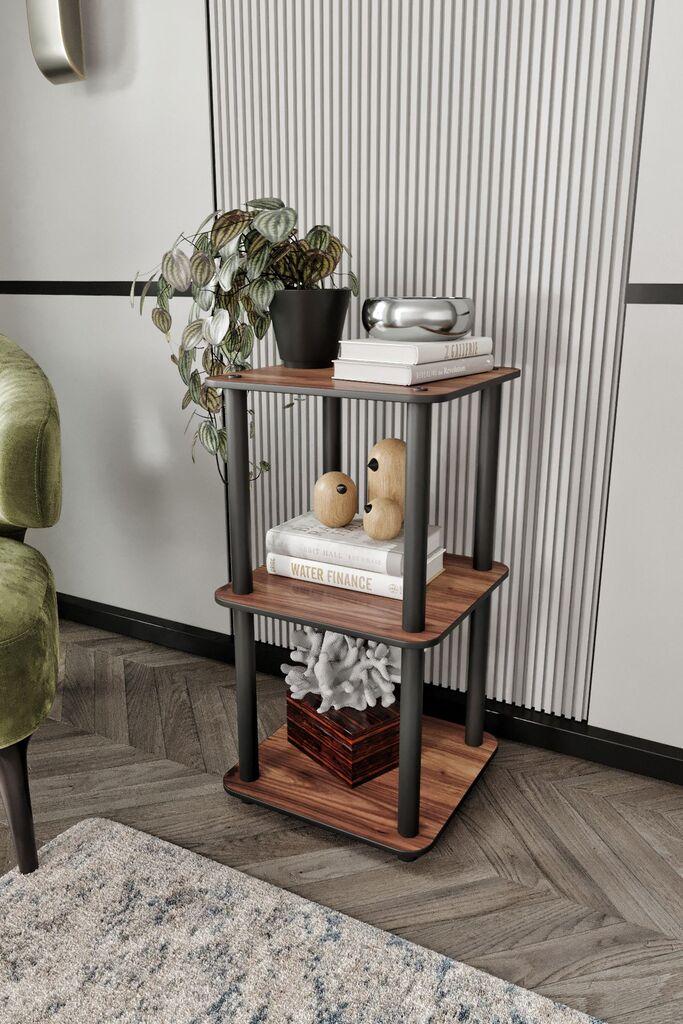 Hanah Home polica za knjige, 34x72x34 cm, boja oraha