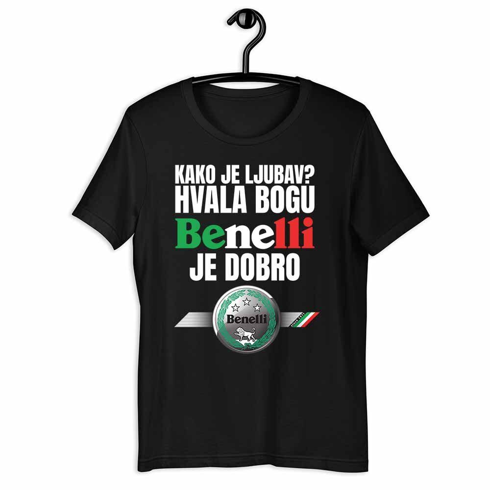 Goatees Muška majica Kako je ljubav? Hvala bogu Benelli je dobro, Crna