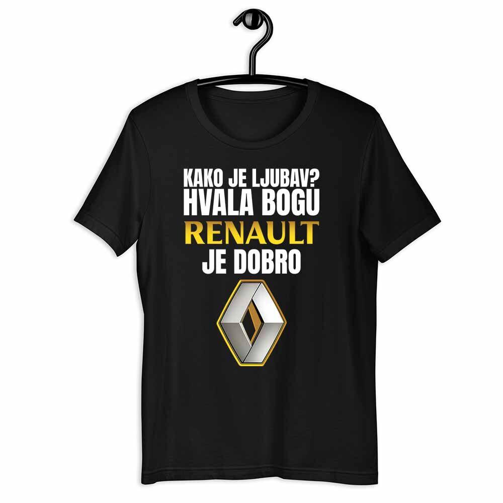 Goatees Muška majica Kako je ljubav? Hvala bogu Renault je dobro, Crna