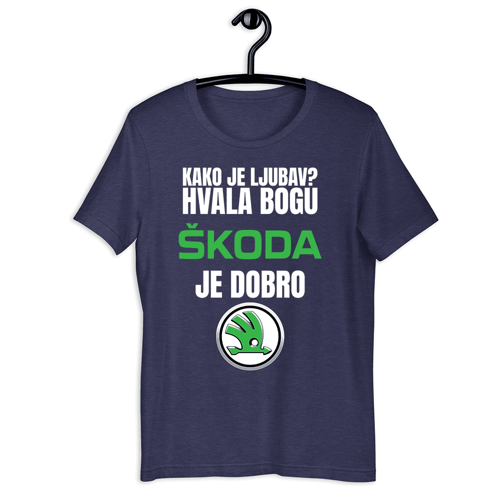 Goatees Muška majica Kako je ljubav? Hvala bogu Škoda je dobro, Tamnoplava