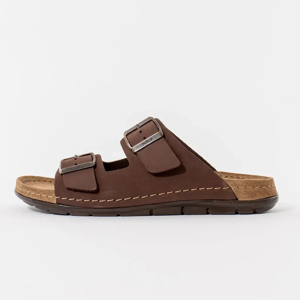 Scholl Muške papuče Aberdeen, Smeđe