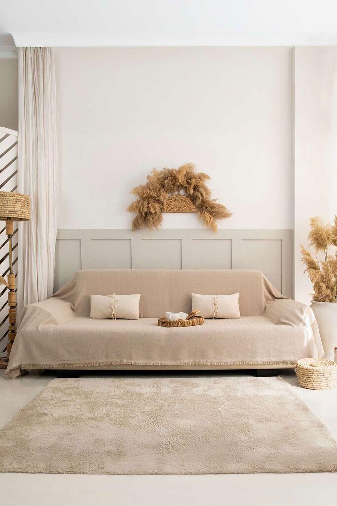 L'essentiel Maison Navlaka za sofu Rio, 180x300 cm, Krem