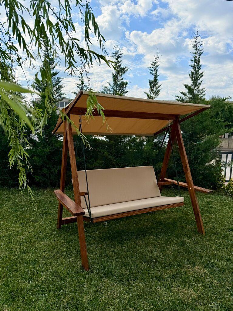 Hanah Home Vrtna ljuljaška Riva 2100, 210x120x190 cm, Krem