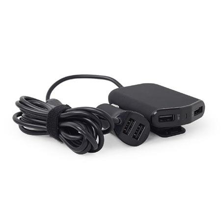 Gembird USB punjač za auto, Crni