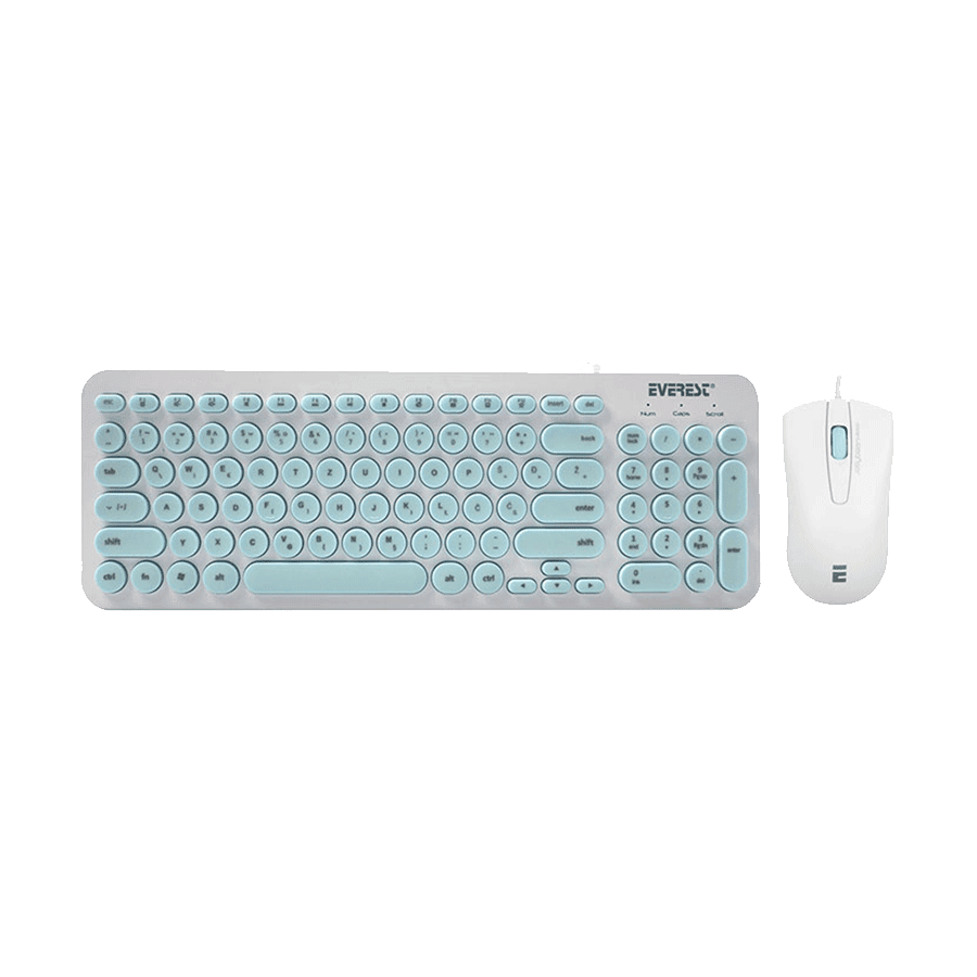 Everest Tastatura + miš KM-01K, USB, Crna