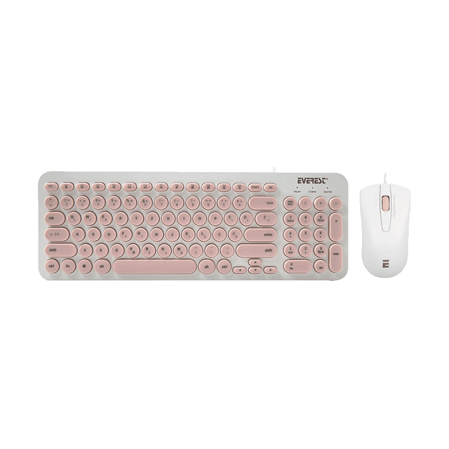Everest Tastatura + miš KM-01K USB, Crna