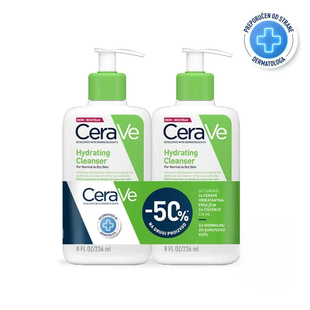 Cerave® Hidratantna emulzija za pranje i kupanje, 2 komada, 236 ml