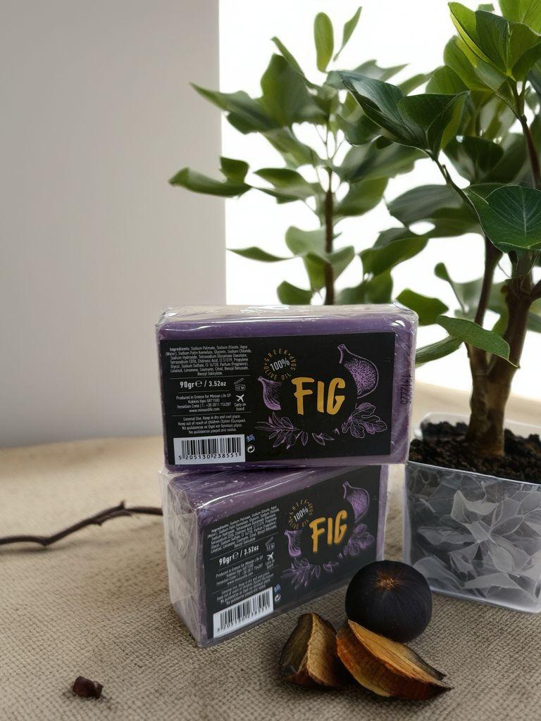 Minoan Life Sapun, Olive Oil Fig Black, 90gr