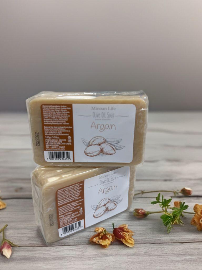 Minoan Life Sapun Olive Oil Argan Art, 100gr