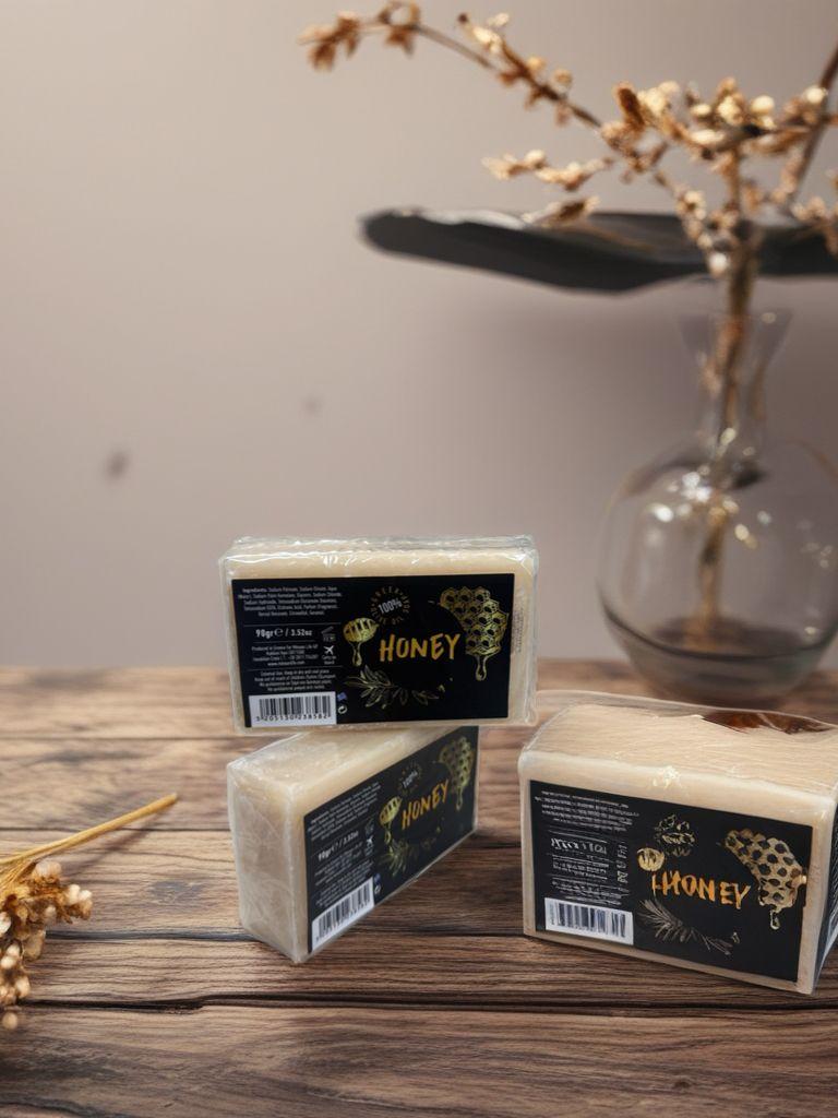 Minoan Life Sapun, Olive Oil Honey Black, 90gr