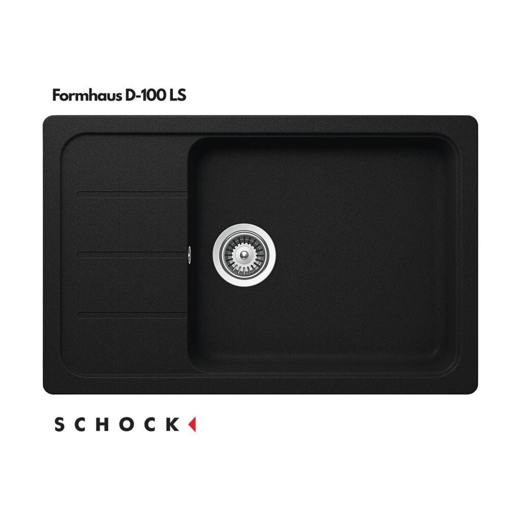 Schock Granitna sudopera Formhaus D-100LS, Crna