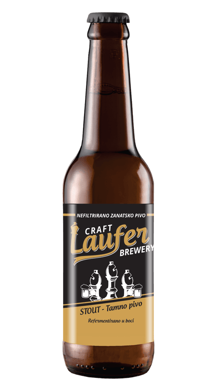 Laufer Tamno pivo Stout, 0.33l 24/1