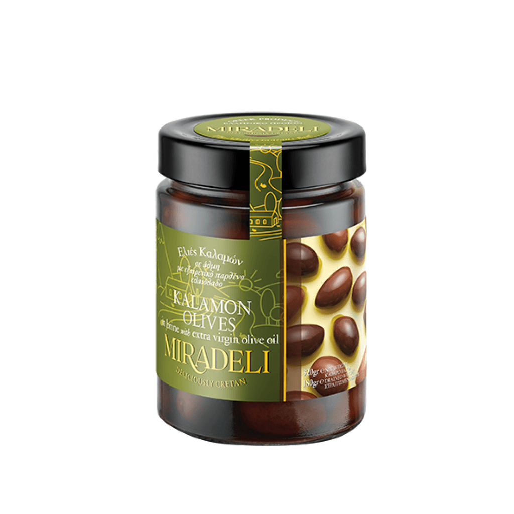 Miradeli Kalamon masline u slanoj otopini u tegli, 320g