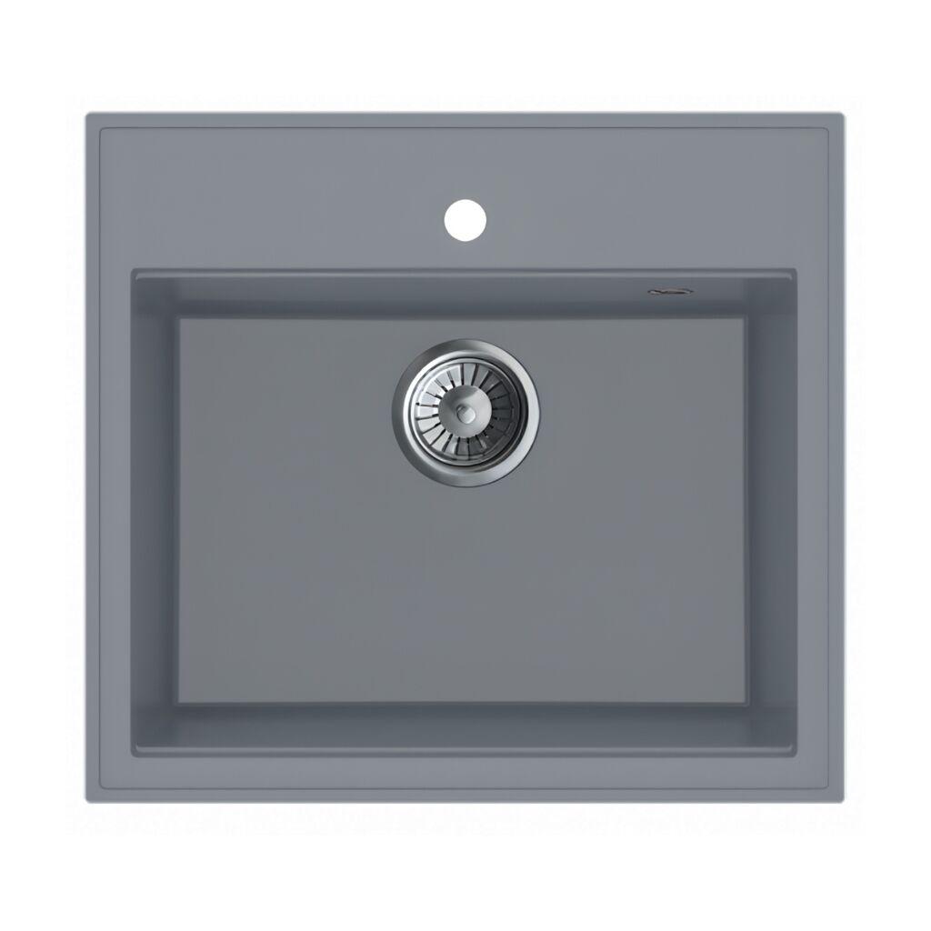 Valterra Granitna sudopera Verona, 560 x 510 mm, Siva