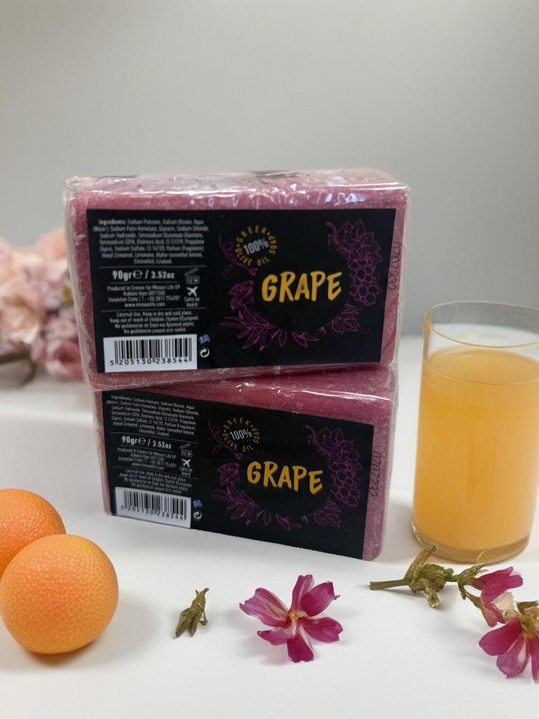 Minoan Life Sapun, Olive Oil Grape Black, 90gr
