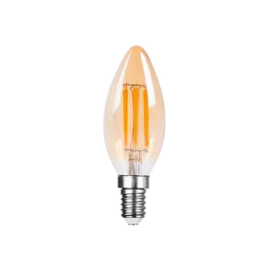 Gama Led Filament žarulja Green Tech, 4 W, 2700 K, E14, C35, Dimabilna, Narandžasta