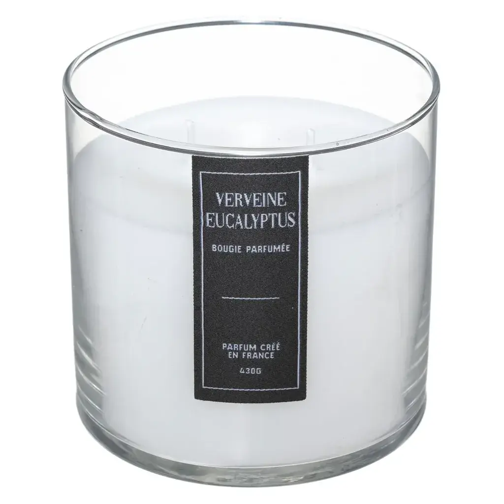 Atmosfera Staklena svijeća Sili Eucaly 181629b, 430 g, Bijela