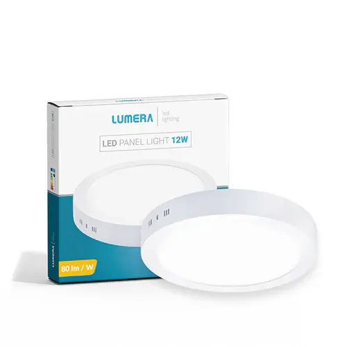 Gama Led Panel Lumera Lighting, 12 W, 6500 K, Nadgradni Okrugli, Bijeli