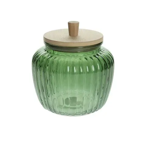 Tognana Staklenka S Poklopcom Od Bambusa Dolce Casa Barry DE5BA136087, Zelena