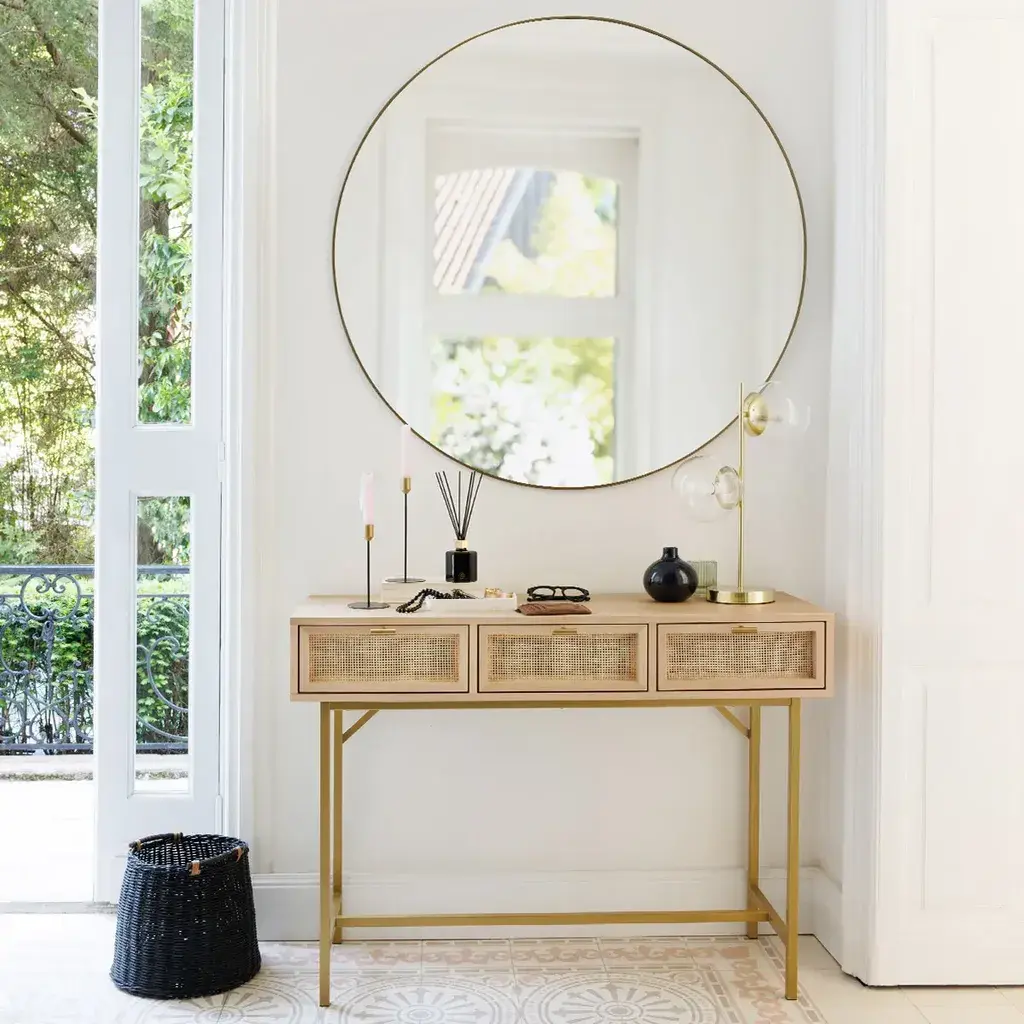 Atmosfera Ogledalo Alice Zlatno D110 195233b, Zlatne Boje