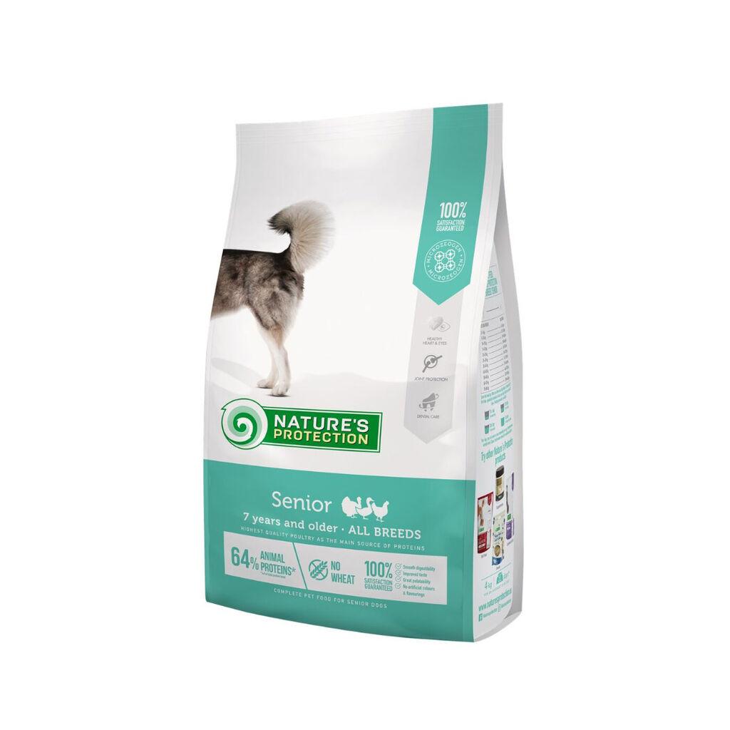 Nature's Protection Hrana za pse Mini Senior Piletina, Male rase starosti preko 7 godina, 4 kg