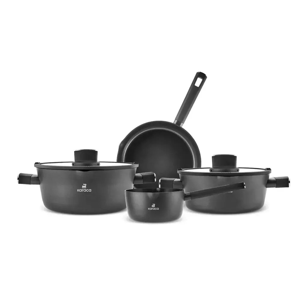 Karaca Set šerpi Midnight, 6komada, Crni