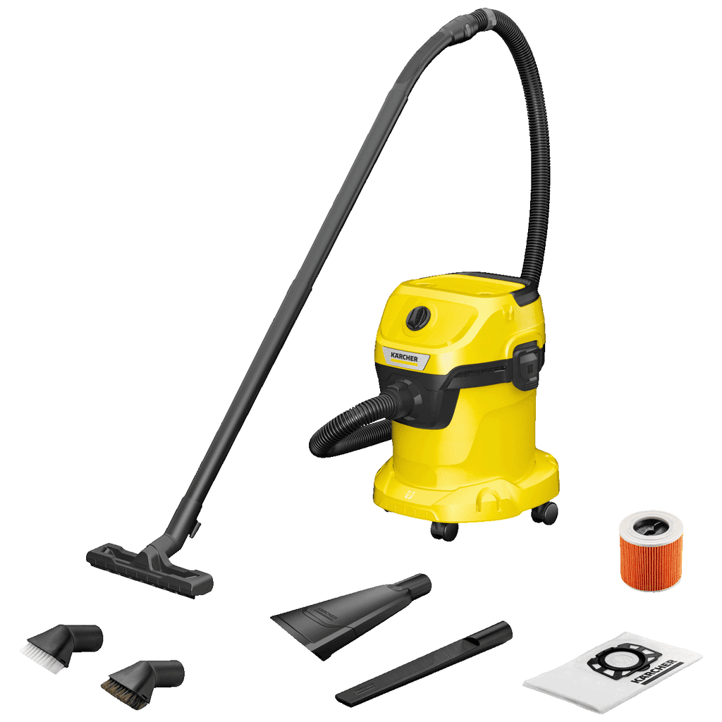 Karcher Usisavač za mokro/suho usisavanje WD 3 V-15/4/20 Car, 1000W, Spremnik 15 Lit., Žuti