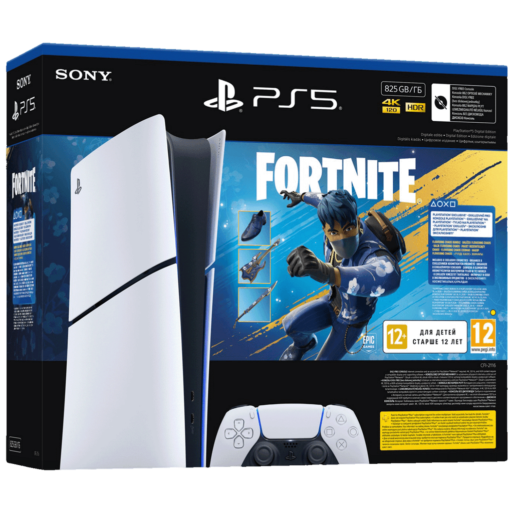 Sony Igraća konzola PS5 Digital E. Fortnite Flowering Chaos VCH, PS5 Dig.Edit. E Chassis+FortniteVCH