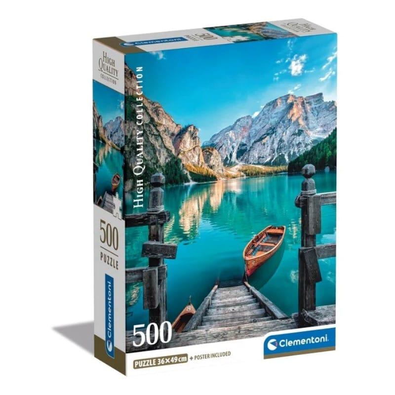 Clementoni Puzzle 500 jezero braies CL35538