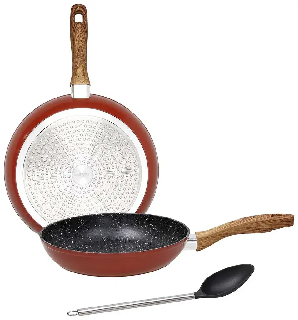 Tognana Set Šerpa Rustikalni Stone Rustikalni Kamen Yc7913fcost, 24 cm, 28 cm, Žlica, Bordo