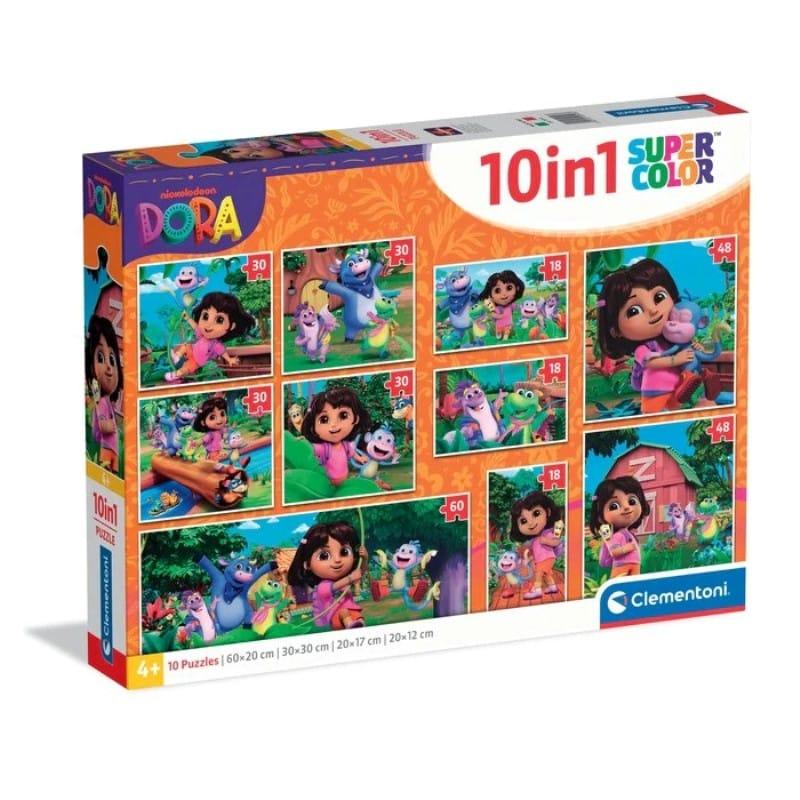 Clementoni Puzzle 10 u 1 dora CL20593