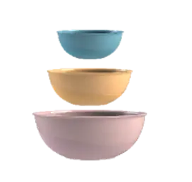 Set Fora okrugle posude, 0,5+1+2 L, 3 kom, Različitih boja