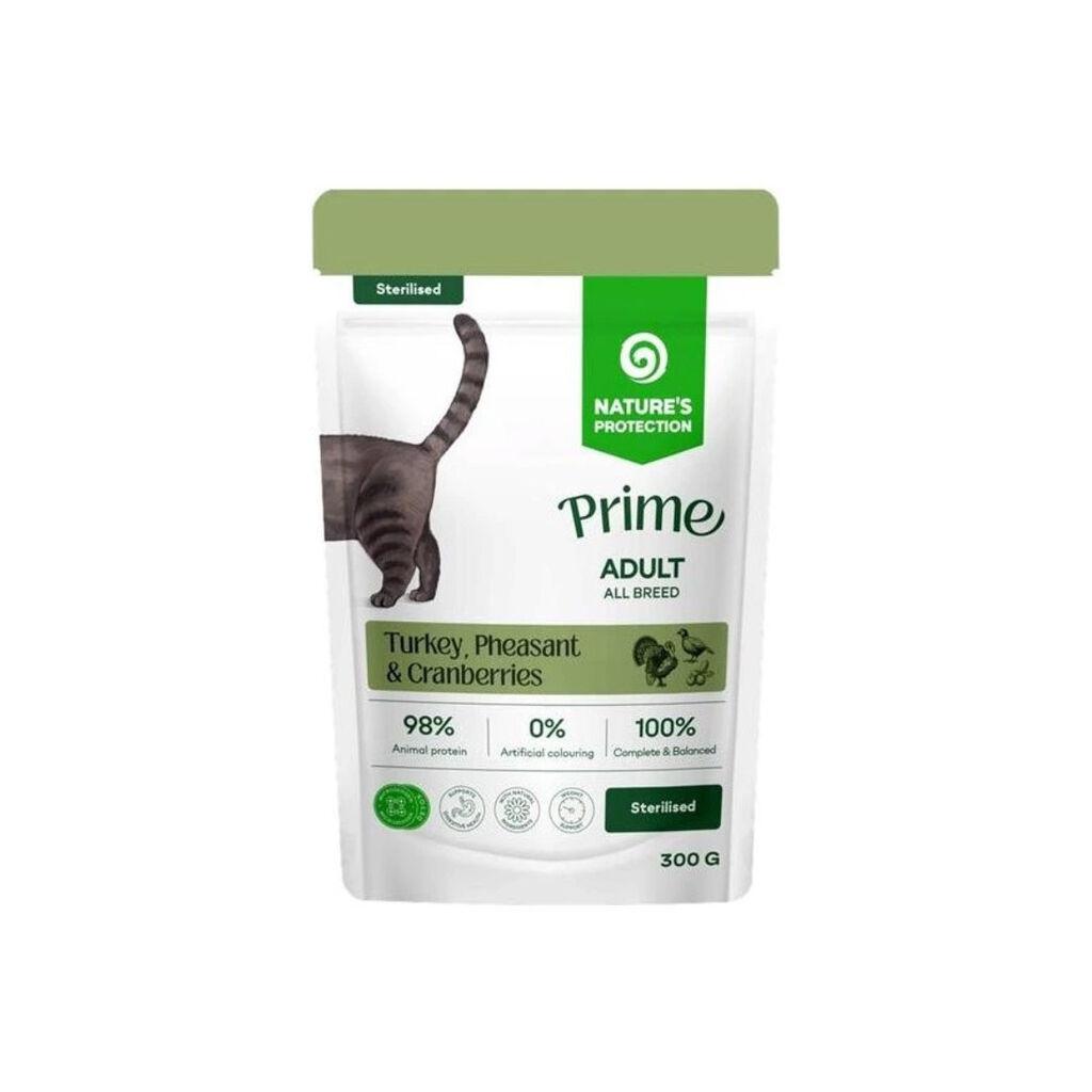 Nature's Protection Hrana za sterilisane mačke, Prime Ćuretina i Fazan u umaku, 300 g