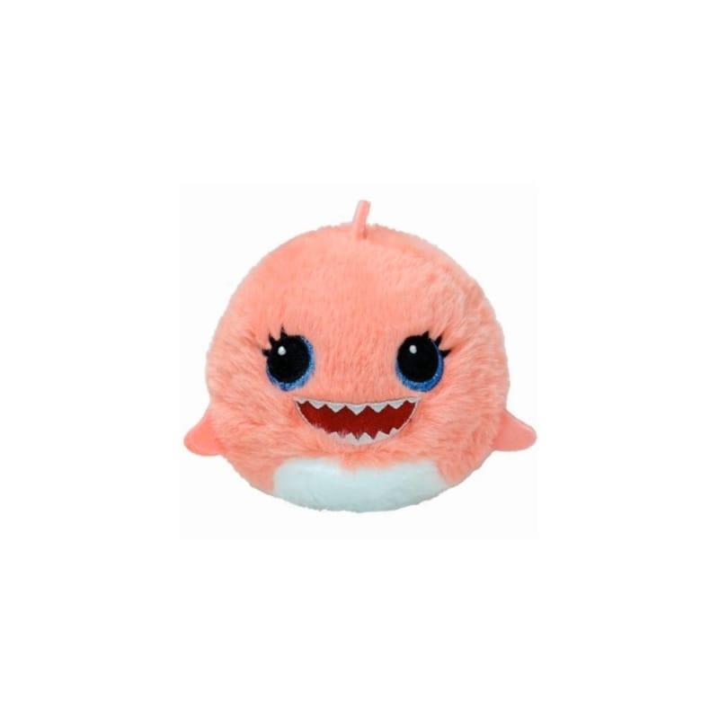 TY Plišana igračka  Loptica Morski Pas Reef 83092, 9 cm, Roze-bijela