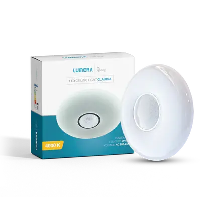 Gama Led Plafonjera Lumera Lighting Claudia, 24 W, 4000 K, 39 cm, Bijela