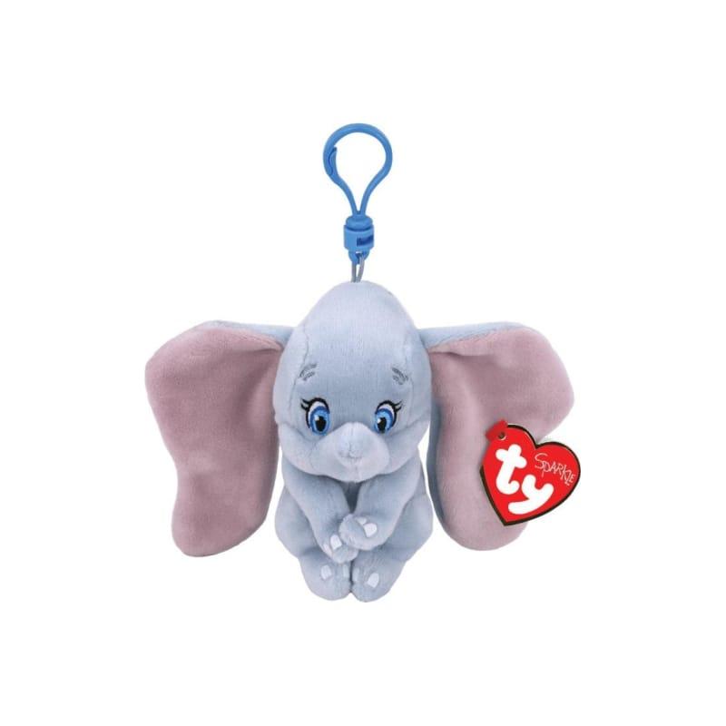 TY Plišana igračka  Privjesak Slon Dumbo 35001, 8,5 cm, Svijetloplavi