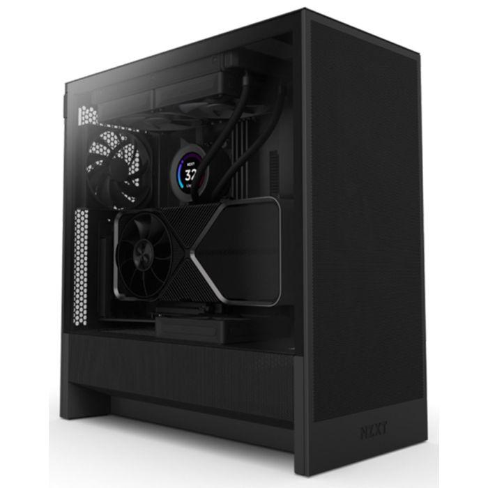 NZXT Gaming kućište H5 Flow CC-H52FB-01, crno