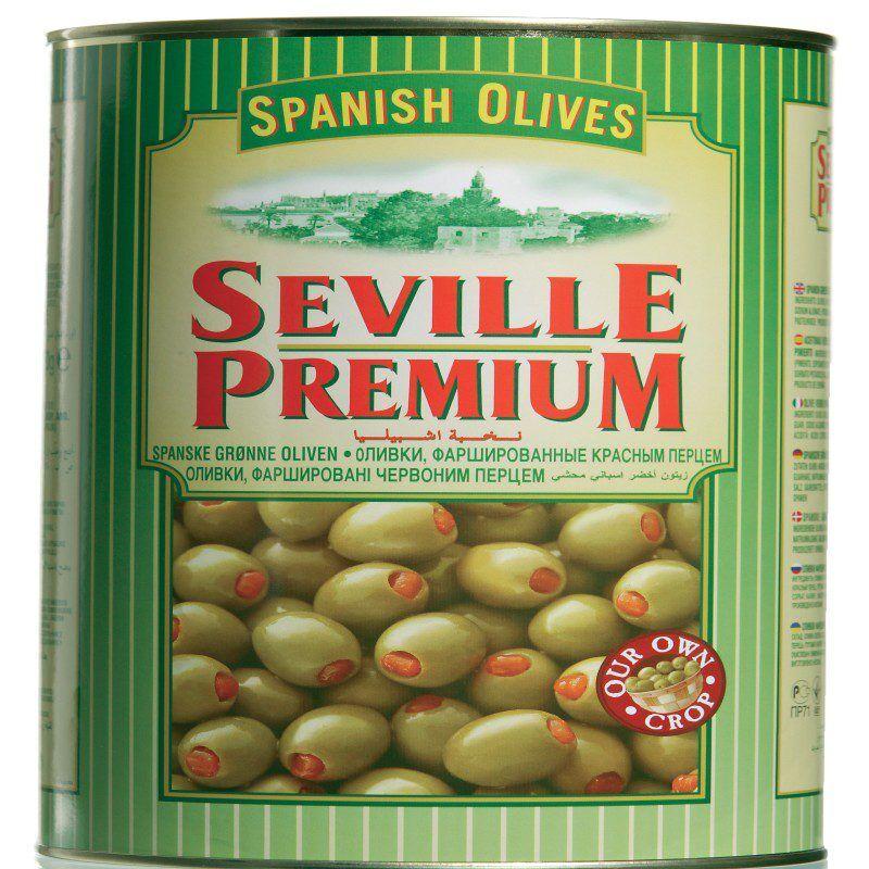 Seville Maslina zelena punjena paprikom, 4.3kg
